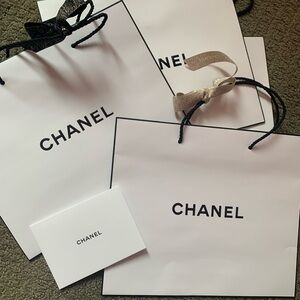 4 Chanel shopping bags